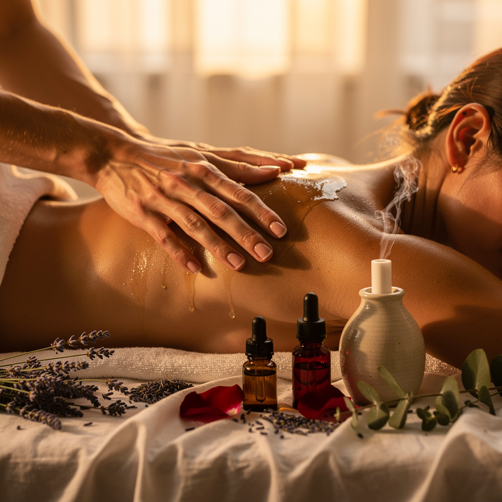 التدليك العطري والزيوت الأساسية
