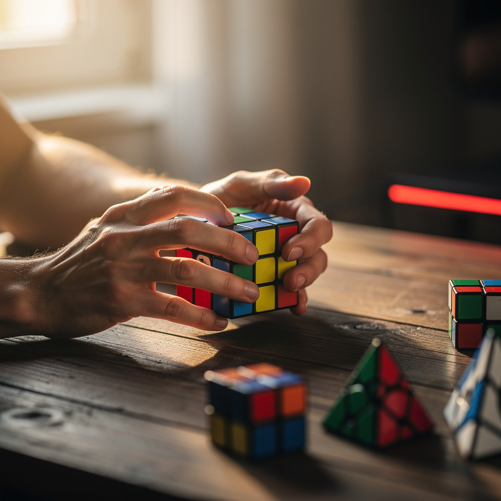 حل الألغاز و Speedcubing