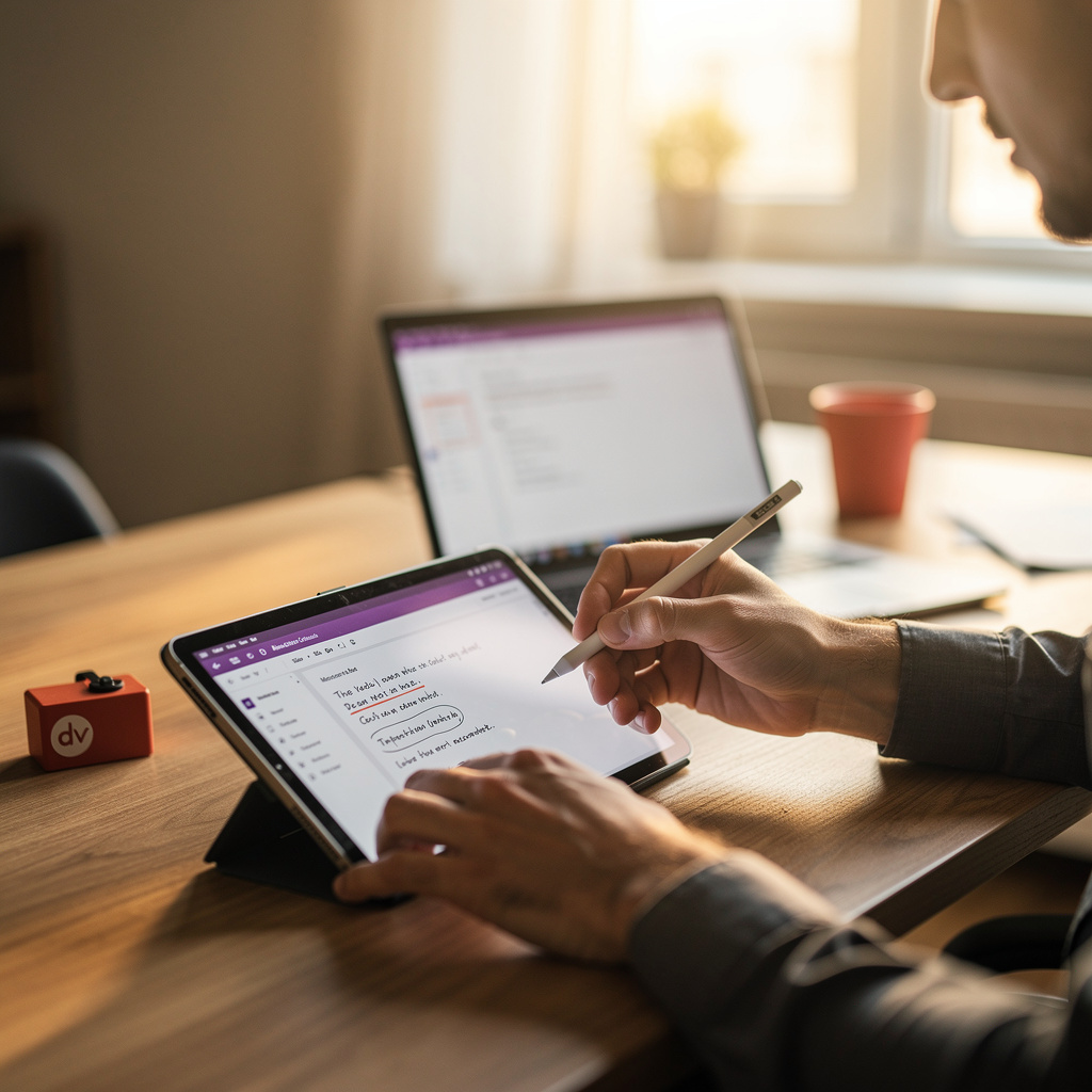 تدوين الملاحظات باستخدام Microsoft OneNote