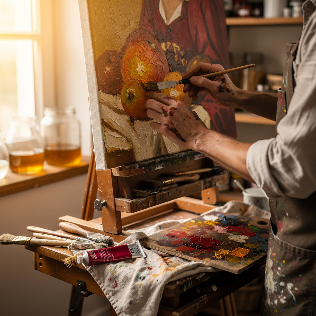 أساسيات الرسم الزيتي