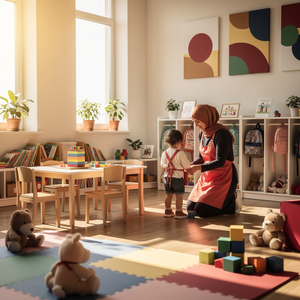 بدء مشروع حضانة أطفال