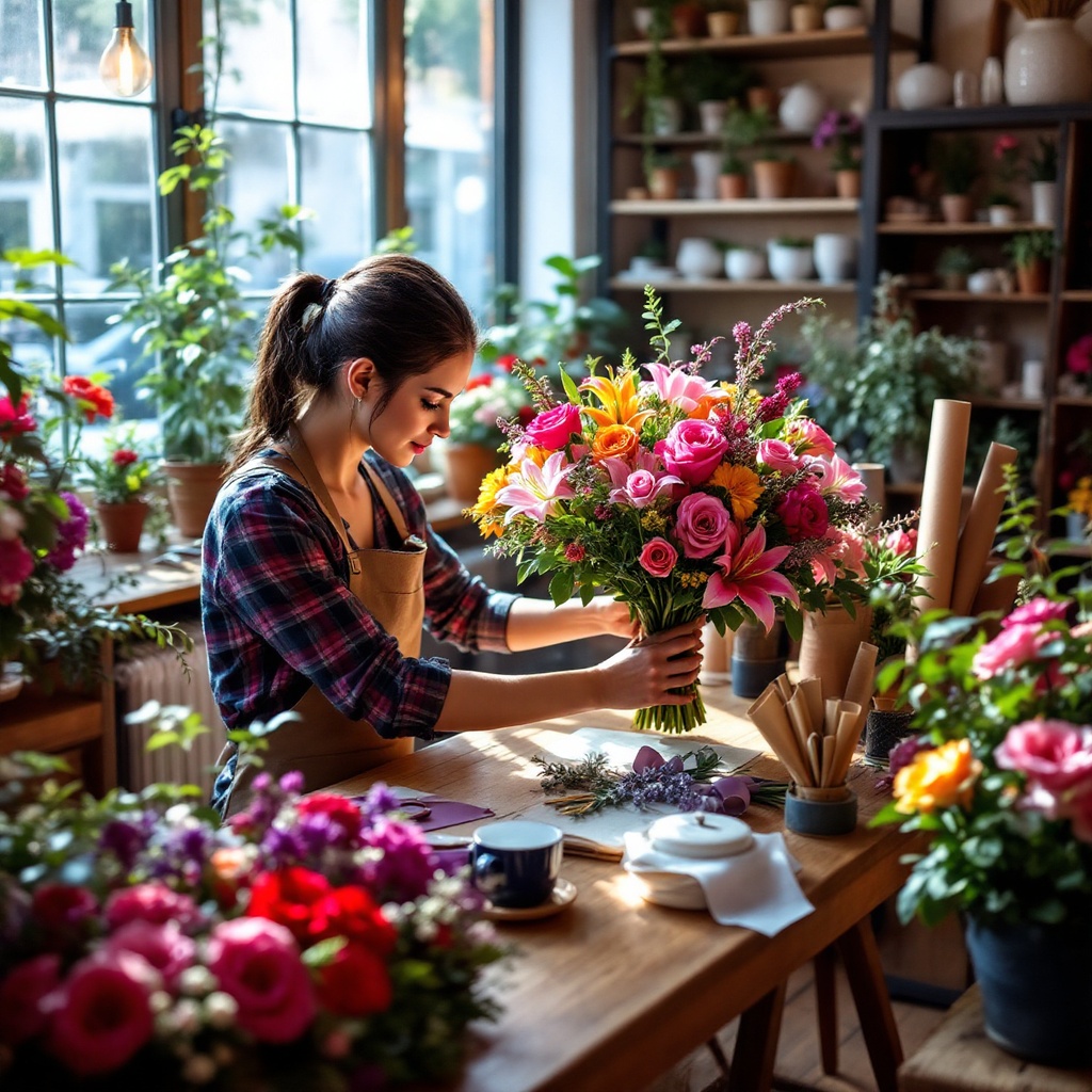 تنسيق الزهور