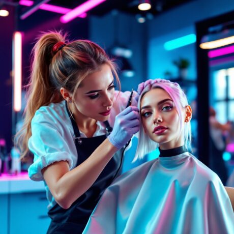 تصميم قصات الشعر النسائية