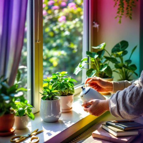 العناية بالنباتات