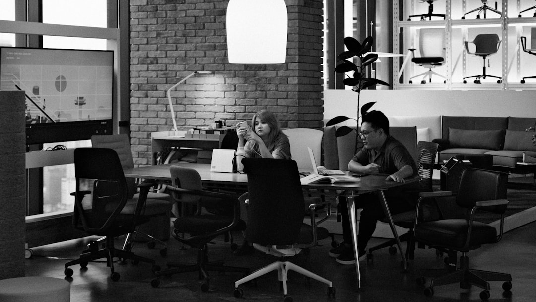 diverse group working together office