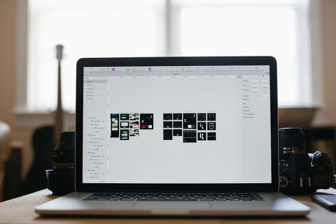 organized workspace with folders and charts