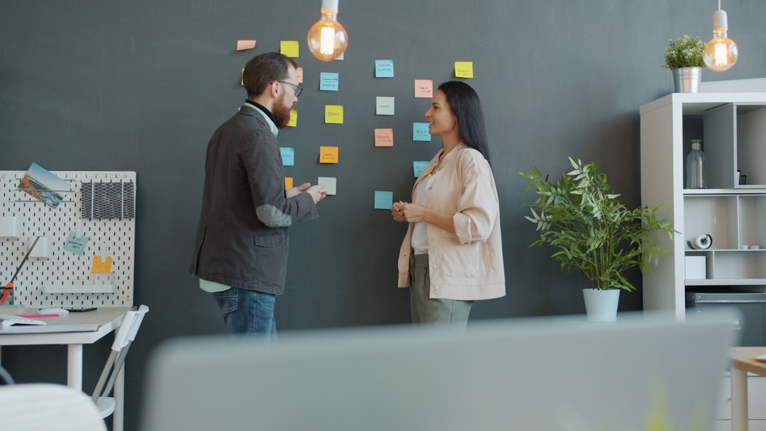 team discussing project strategy