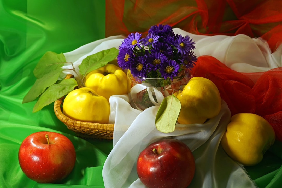 colorful fruit vegetable display