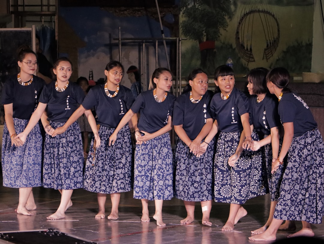 confident folk dancer stage