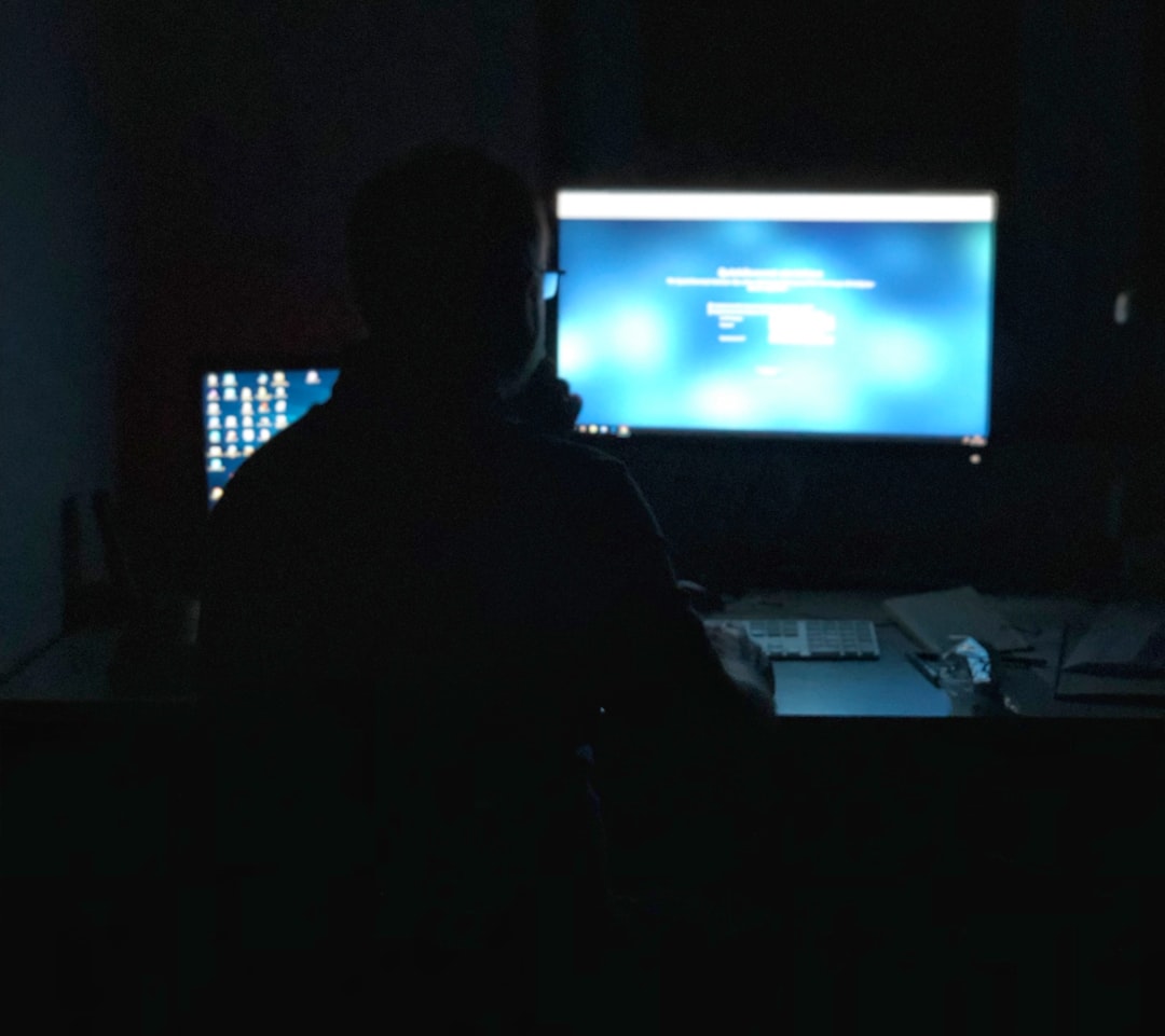 video editor working late night