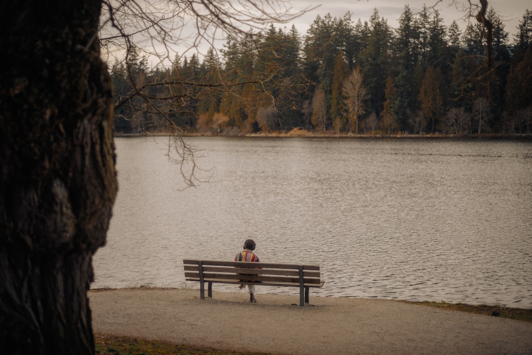 person sitting alone stressed