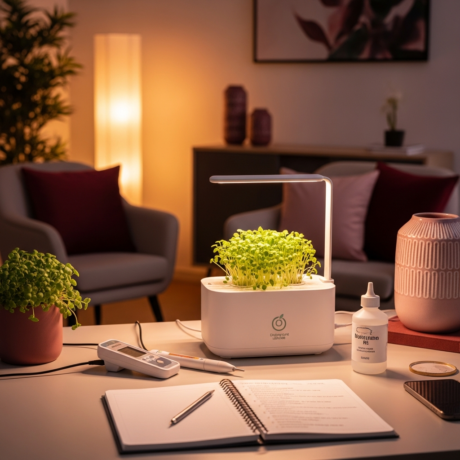 تشغيل الزراعة المائية المنزلية