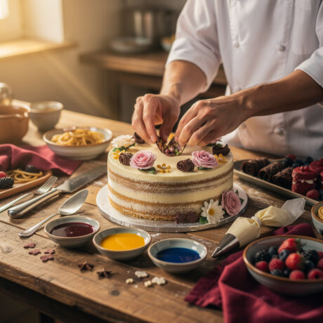 أساسيات خبز وتزيين الكيك