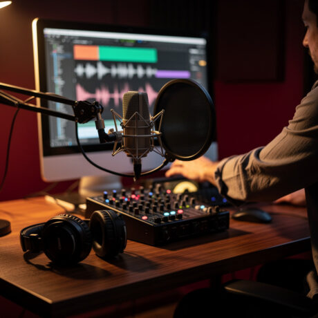 تسجيل وتحرير البودكاست الاحترافي
