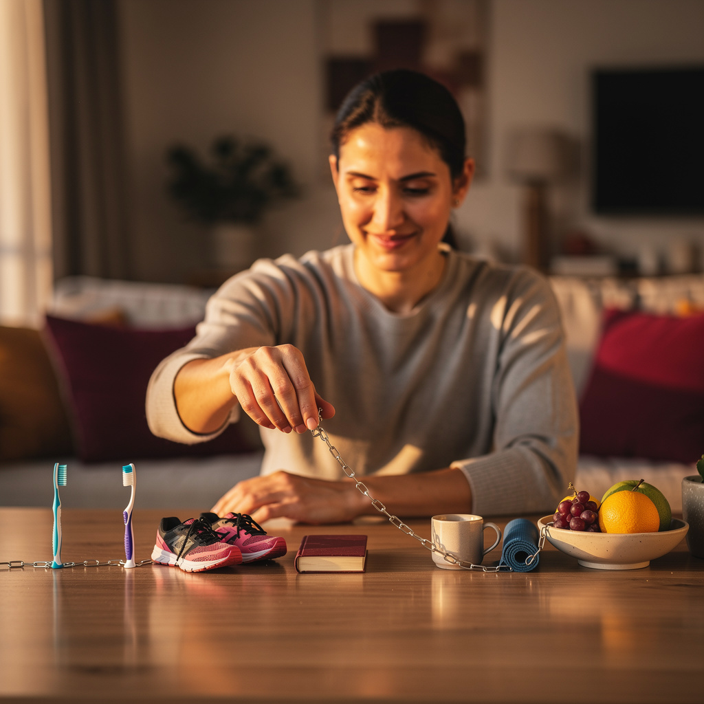 تكديس العادات: بناء روتين فعال