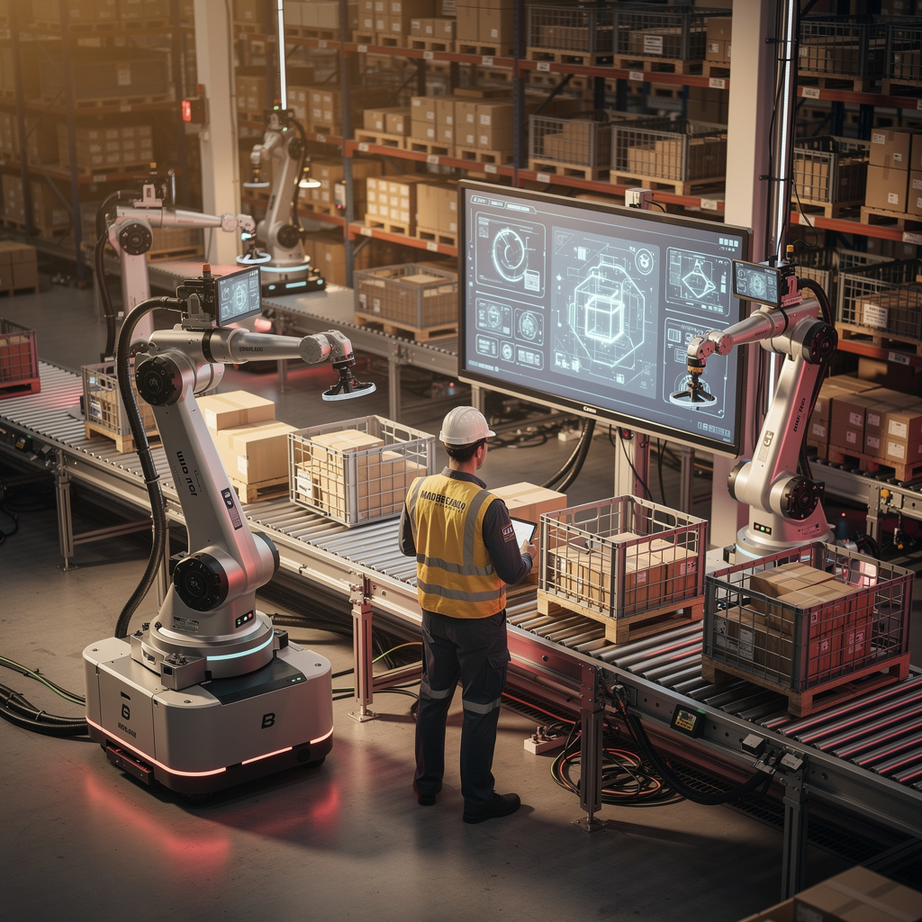 دمج الروبوتات في المستودعات