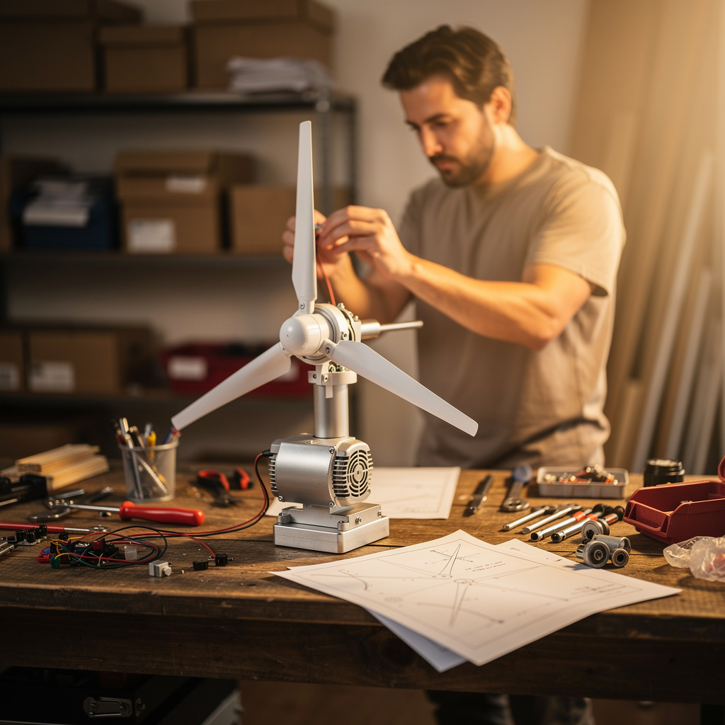 دورة تصنيع توربينات رياح منزلية