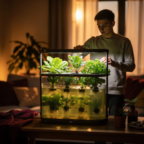 الزراعة المائية المنزلية