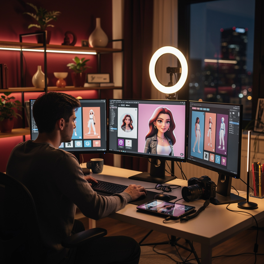 صناعة المؤثرين الافتراضيين